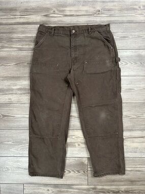 Carhartt Men's Dark Brown Cargo Work Pants